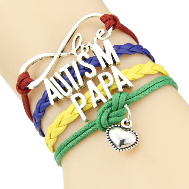 Autistic Patients Monogram Braided Bracelet - Minihomy