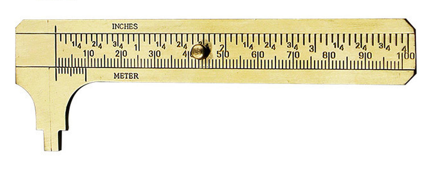 Double Scale Mini Copper Caliper - Minihomy