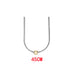 S925 Silver Snake Bone Chain Round Buckle Snake Bone Chain Necklace