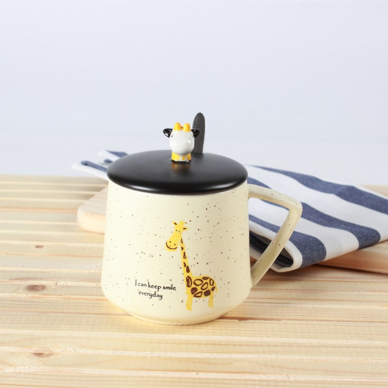 Creative Cartoon Ceramic Cup Hand Drawn Cute Giraffe