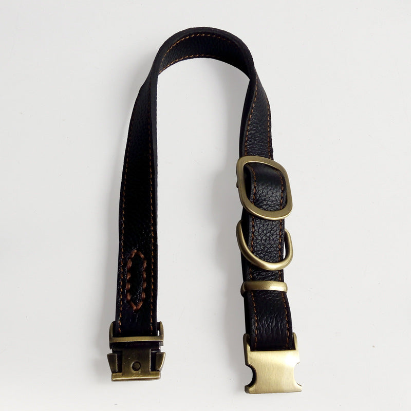 Leather Dog Collar Small And Medium-sized - Minihomy