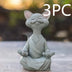 Whimsical Black Buddha Cat Figurine Meditation Yoga Collectible Happy Cat Decor Home Garden Decoration Garden Ornament