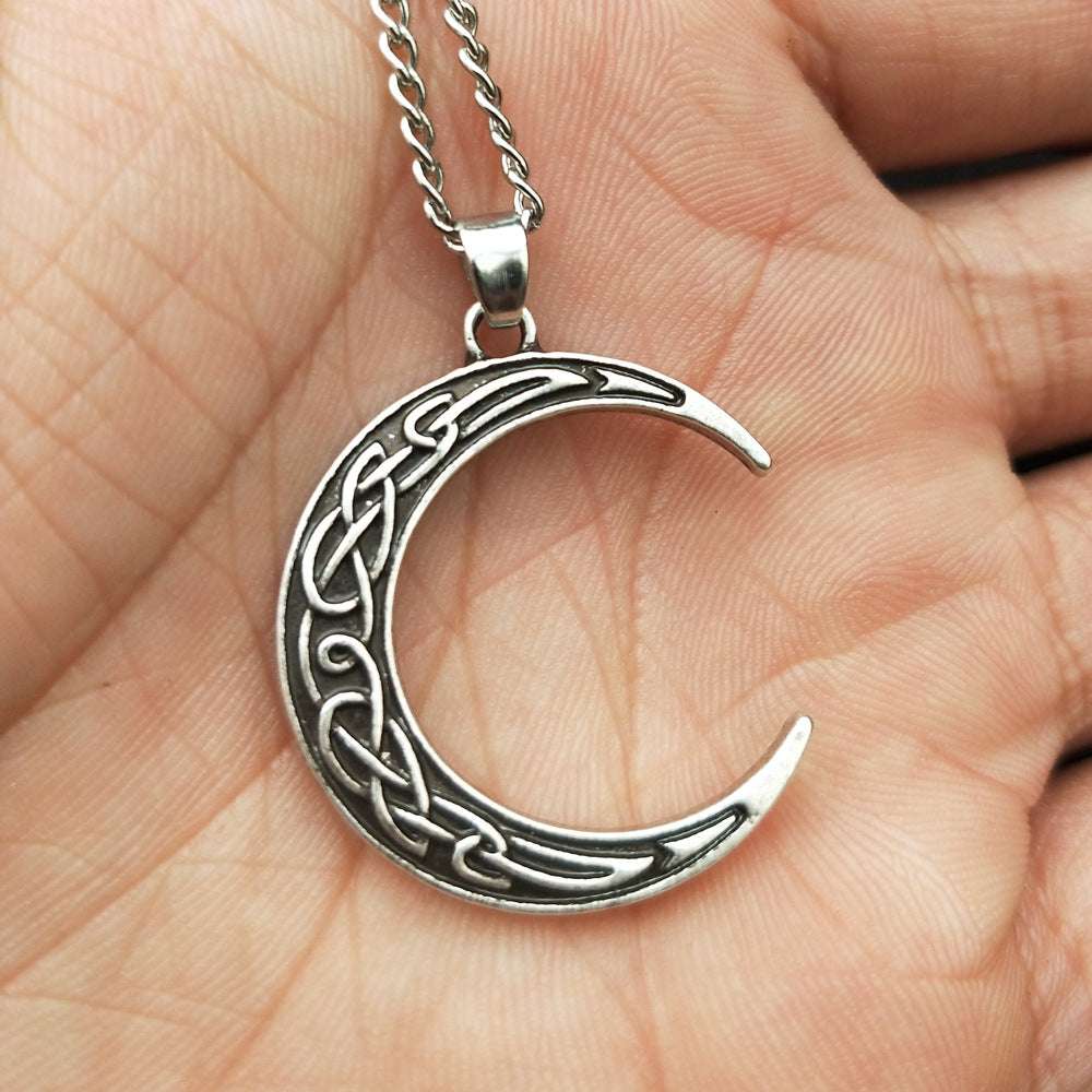 Electroplating Elegant Moon Charm Zinc Alloy Popular Necklace - Minihomy