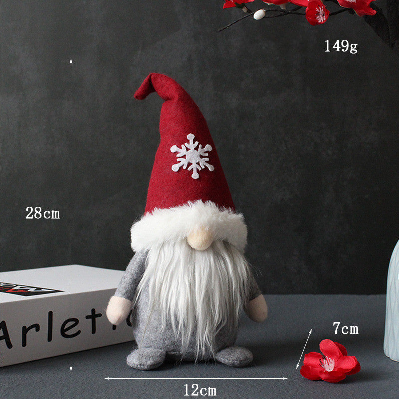 Creative Hooded Faceless Doll Holiday Dwarf Santa Claus Plush Decoration Ornaments - Minihomy