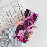 Electroplated marble mobile phone case