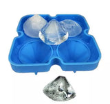 Silicone 4-hole diamond shape ice tray