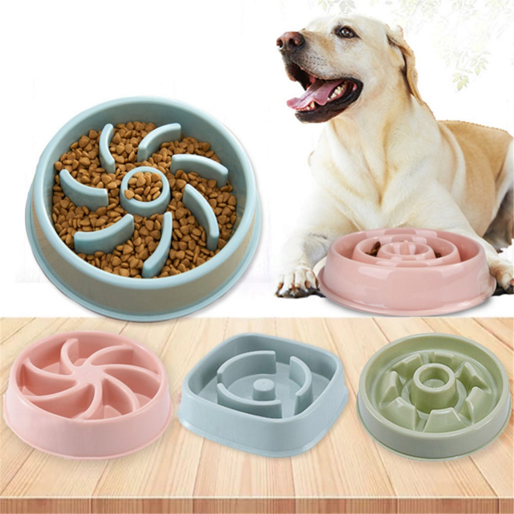 Plastic Pet Dogs And Cats Choke Prevention Slow Food Bowl - Minihomy