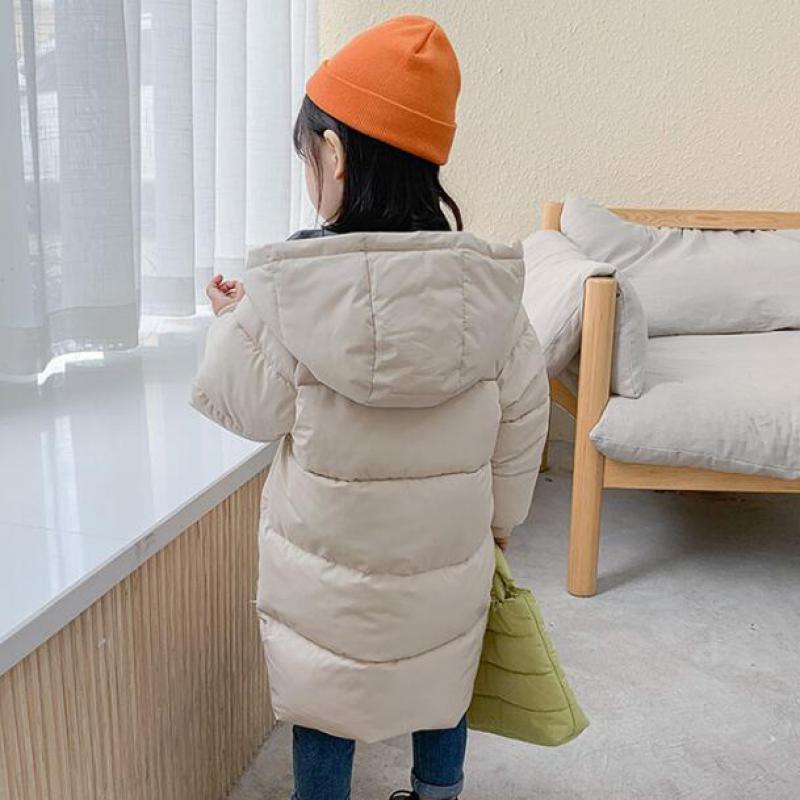 Children's Down Outerwear Winter Clothes Teen Boys Girls Cotton-Padded Parka Coats - Minihomy