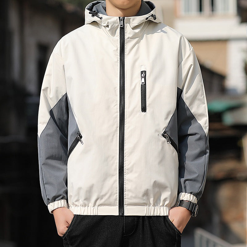 Hooded Trendy Clothing Men Casual Jacket - Minihomy