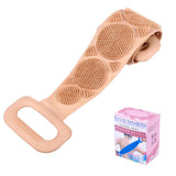 Long silicone bath towel bath rub back massage