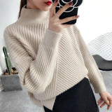 Women's Sweater Loose Lazy Half High Collar