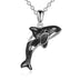 Sterling Silver Ocean Animal Sea Killer Whale Necklace