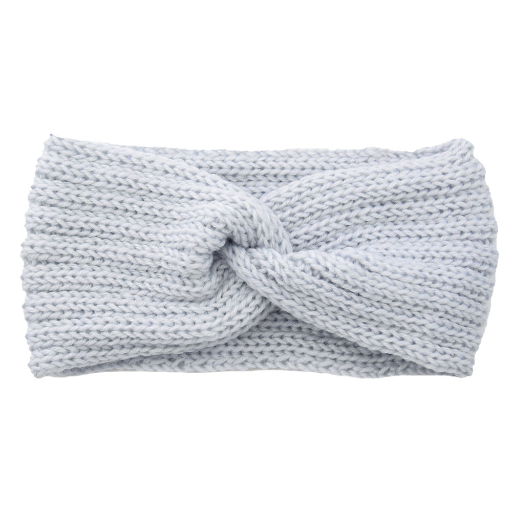 Knitted Cross Headband Ear Protection Braided Headband