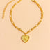 Initial Letter Anklet Gold Color Heart Pendant Foot Bracelets Women - Minihomy