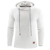 Men's Jacquard Sweater Long-sleeved Hoodie Warm Color Hooded Sweatshirt