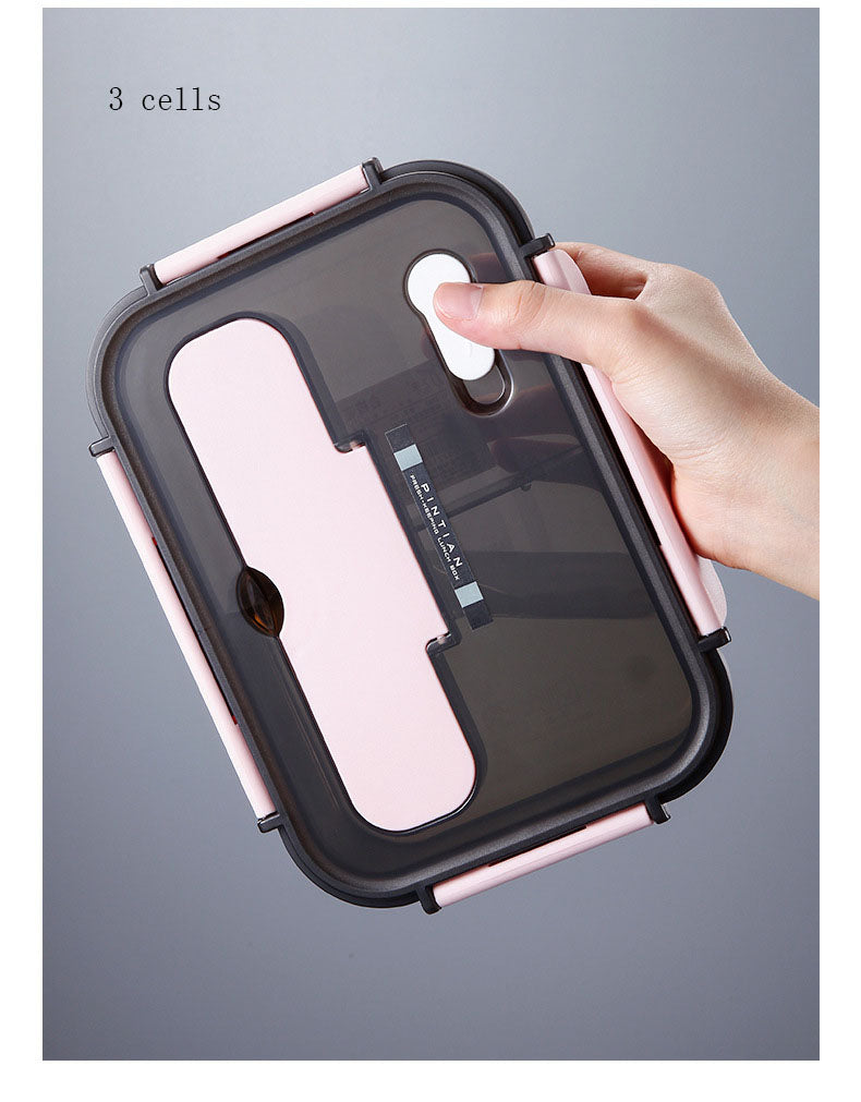 Kitchen Lunch Box Work Student Outdoor Activities Travel Microwave Heating Food Container Plastic Bento Box Storage Snacks Boxes - Minihomy