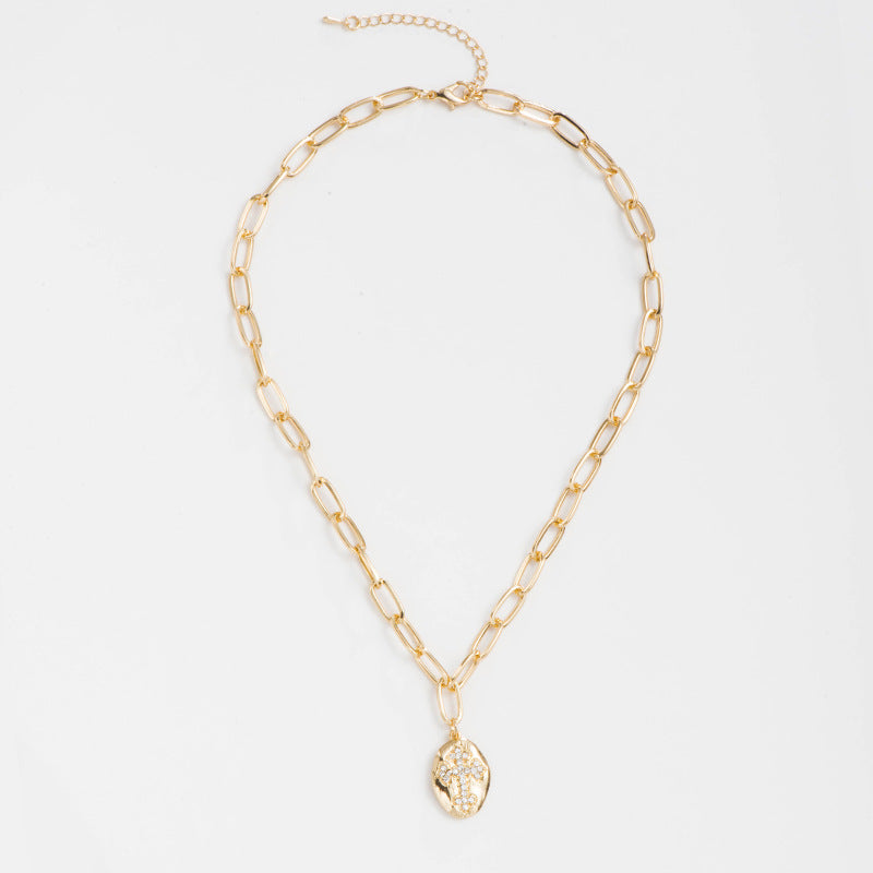 Queen Gold Coin Pendant Fashion Clavicle Chain - Minihomy