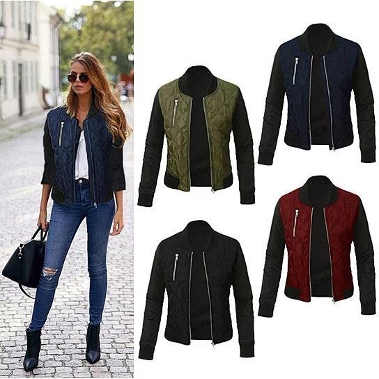 Chic Babe Bomber Jacket In Quilted Satin - Minihomy