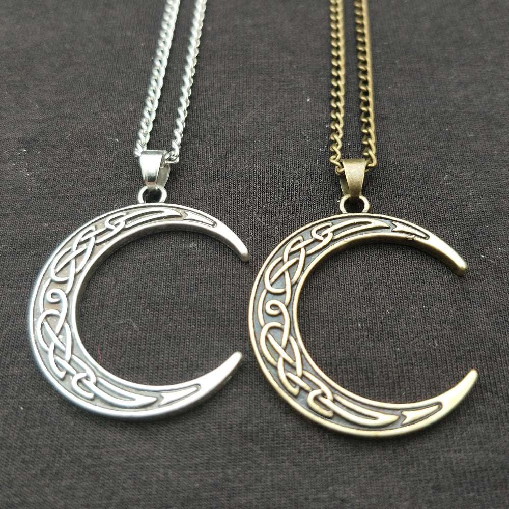 Electroplating Elegant Moon Charm Zinc Alloy Popular Necklace - Minihomy