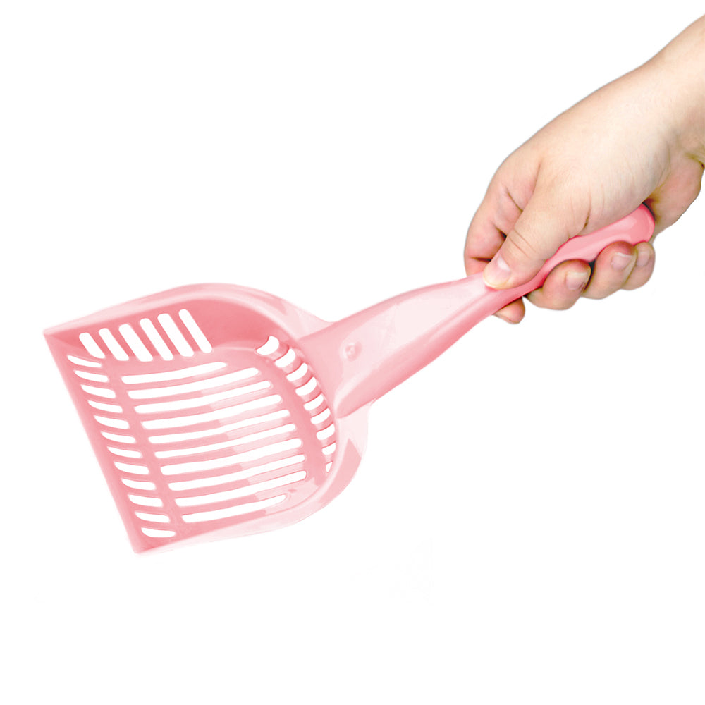 Coral Cat Litter Scoop with Reinforced Comfort Handle - Minihomy