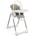 4-in-1 Foldable Baby High Chair with 7 Adjustable Heights and Free Toys Bar-Gray - Color: Gray - Minihomy