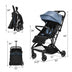 Foldable Lightweight Baby Travel Stroller for Airplane-Gray - Color: Gray - Minihomy