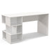 Modern Computer Desk with 3 Tier Storage Shelves for Home Office-White - Color: White - Minihomy