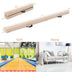 7 Feet Folding Portable Floor Balance Beam with Handles for Gymnasts-Brown - Color: Brown - Minihomy