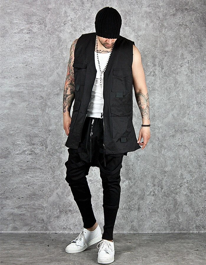 Low Crotch Cross Pants Casual Sports Trousers Men - Minihomy