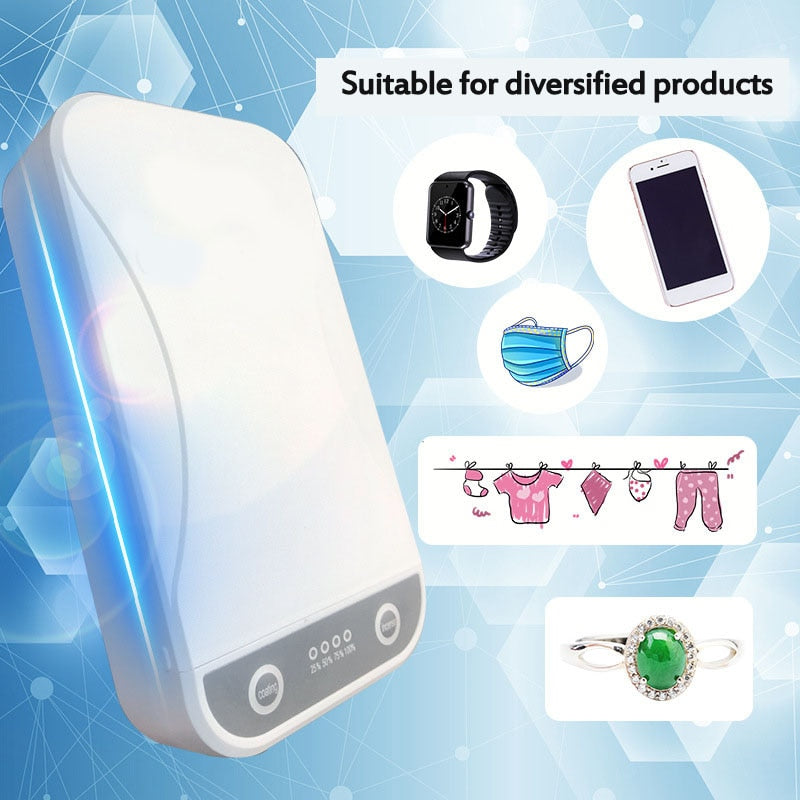 Mobile phone sterilizer sterilizing ozone home - Minihomy