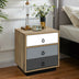 Nightstand with Drawer and Storage Cabinet Wooden Sofa Side Table End Table - Minihomy