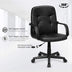 Ergonomic Office Chair with 360-degree Wheels - Color: Black - Minihomy