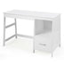 47.5 Inch Modern Home Computer Desk with 2 Storage Drawers-White - Color: White - Minihomy