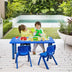 4-pack Kids Plastic Stackable Classroom Chairs-Blue - Color: Blue - Minihomy