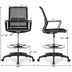 Drafting Chair Tall Office Chair with Adjustable Height - Color: Black - Minihomy