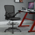 Height Adjustable Drafting Chair with Flip Up Arms - Color: Black - Minihomy