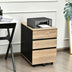 3-Drawer Mobile File Cabinet for Home Office - Minihomy