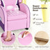 Kids Leather Recliner Chair with Side Pockets-Pink - Color: Pink - Minihomy