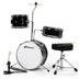 5 Pieces Junior Drum Set with 5 Drums-Black - Color: Black - Minihomy