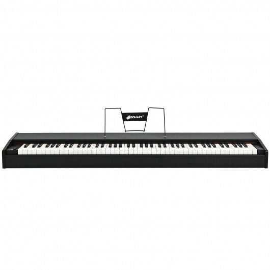 88-Key Full Size Digital Piano Weighted Keyboard with Sustain Pedal-Black - Color: Black - Minihomy