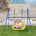 Extra Large Heavy Duty A-Frame Steel Swing Stand - Color: Blue - Minihomy