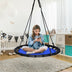 40" Flying Saucer Round Swing Kids Play Set-Blue - Color: Blue - Minihomy