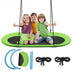 60 Inch Saucer Surf Outdoor Adjustable Swing Set-Green - Color: Green - Minihomy