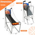 Foldable Single Shot Basketball Arcade Game with Electronic Scorer and Basketballs - Color: Black - Minihomy