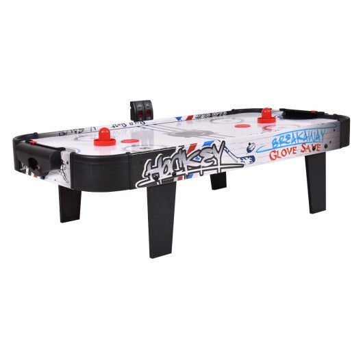 42 Inch Air Powered Hockey Table Top Scoring 2 Pushers - Minihomy