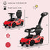 3 in 1 Licensed Lamborghini Ride Walking Toy Stroller-Red - Color: Red - Minihomy