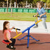 360?Rotation Kids Seesaw Swivel Teeter Totter Playground Equipment - Color: Black - Minihomy