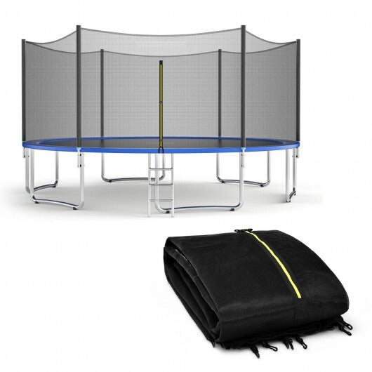 Trampoline Safety Replacement Protection Enclosure Net-16 ft - Color: Black - Size: 16 ft