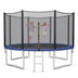 8/10/12/14/15/16 Feet Outdoor Trampoline Bounce Combo with Safety Closure Net Ladder-14 ft - Color: Blue - Size: 14 ft - Minihomy