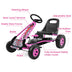 4 Wheels Kids Ride On Pedal Powered Bike Go Kart Racer Car Outdoor Play Toy-Pink - Color: Pink - Minihomy